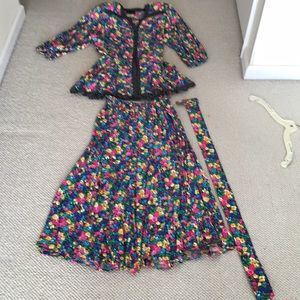 Diane Fretz 100% Rayon dress